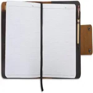 XL 하드커버 스케치북용 CestantiQ 러스틱 가죽 저널 커버(7.5 x 9.75인치) - 듀얼 버튼이 있는 수작업