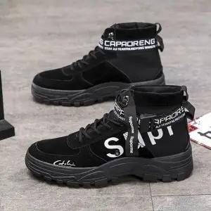 남성워커 스트랩부츠 키높이 캐주얼 하이탑 ZG18868 imK6+1sEd