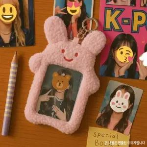 귀여운 동물캐릭터 인형 포카키링 포토카드홀더키링 특이한 디자인_24527302