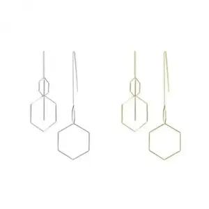 이어링 드롭 체인귀걸이 롱귀걸이 헥사 액세서리 쥬얼