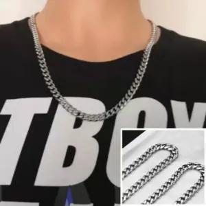 각체인 5mm 체인목걸이 힙한목걸이 남자목걸이 써지컬미아방지목걸이 후원목걸이 군번줄