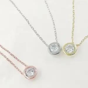 925실버 목걸이 다이아 따스한 튀는 겨울 여성목걸이 925실버목걸이 925실버 베즐이목걸이