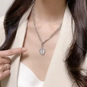 러브미 목걸이 팬던트 체인 하트 패션목걸이 하트목걸이 체인목걸이