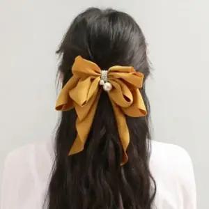노랑머리핀 빅리본헤어핀 나비꼬리헤어핀 리본핀 왕리본핀