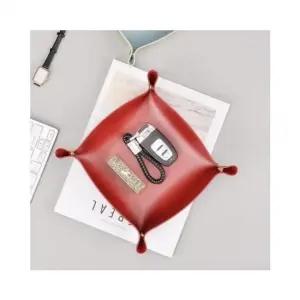 가죽 트레이 수납함 리모컨정리함 보석정리함 리모콘정리함 가죽트레이