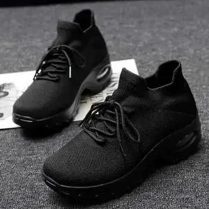 여자 니트 키높이 데일리 캐주얼 슬립온 운동화 코디 여자슬립온 발편한슬립온