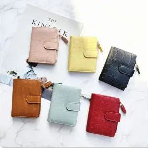 여성 악어가죽 패턴 카드지갑 반지갑 코인 수납 지갑 카드홀더 여성카드지갑 수납지갑