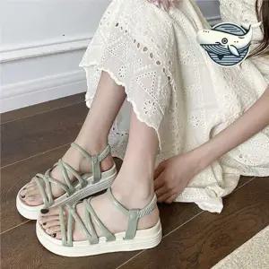 스트랩 여성 샌들 슬리퍼 데일리 스타일 편안한 여성샌들 스트랩샌들힐 통굽샌들