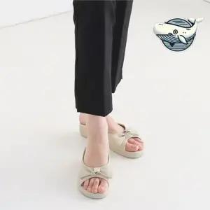 여름 리본 슬리퍼 실내화 편안한 사무실화 여성슬리퍼 여름슬리퍼 발편한슬리퍼