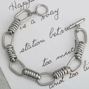 써지컬 스틸 데일리 힙합 펑크 클래식 체인 남녀 공용 bHM7+8haO