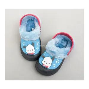 포차코 풋팅 방한 샌들 캐릭터 아동 털신 겨울슬리퍼