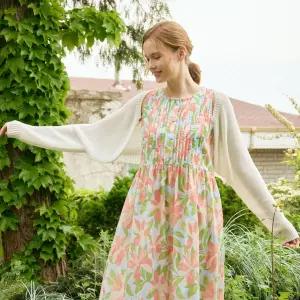 [라페어][라페어] 24SS 라페어 60수 아사 면 핀턱원피스 1종(단품)