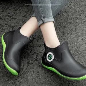 [라일리] Rly 작업 털 장화 조리 방한 방수 신발 다용도 주방