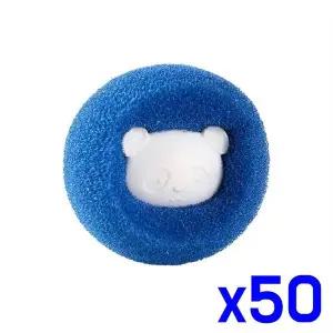 [에이치플러스몰]TBZ 팬더모양 이물질제거 컬러 세탁볼 x50개 빨래볼