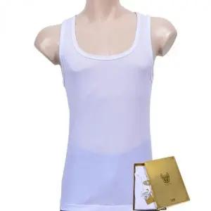 민소매 런닝 셔츠 남성 이너웨어 백색 100수