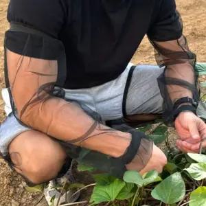 모기 방충 팔토시 착용 블랙