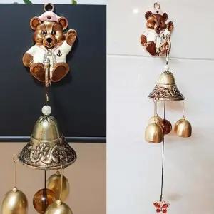 마린 곰돌이 문종 (핑크) 문종 풍경 도어벨 리스 현관종 현관문종