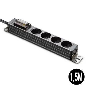 멀티코드 멀티탭 고용량 누전차단 콘센트 4구 (티타늄) 1.5M