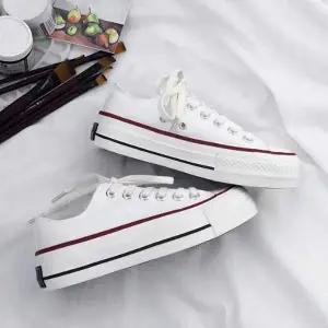 학생 TXL400H6 캐주얼 하얀 운동화 천신발 스니커즈 보세화