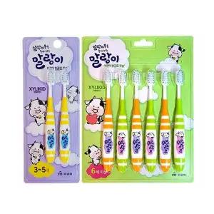 [골드스마일]TBZ 6세이상 어린이 모 칫솔 6개입 보건소칫솔 롱칫솔