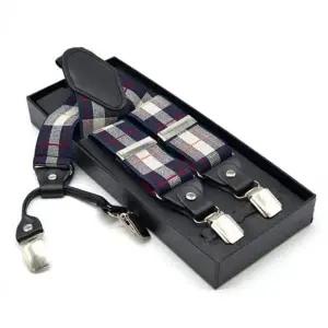 멜빵(체크) TUD157A2 젠틀맨 데일리 4클립 남자 클래식 정장 서