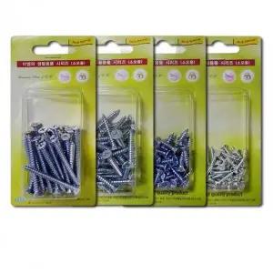 은색 일반 나사못 모음집 가정용 부속품