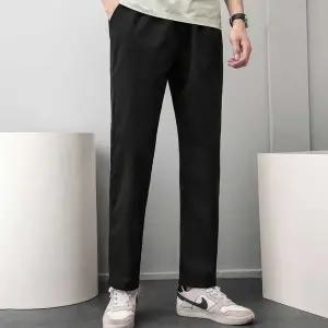 남성 EUR249N0 팬츠 긴바지 끈밴딩 일자핏 캐주얼 얇은 면바지