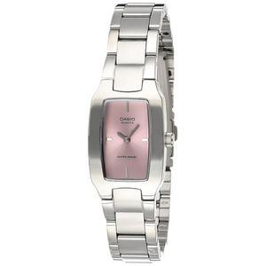 카시오 엔티서 여성 아날로그 핑크 분홍색 다이얼 시계 - LTP-1165A-4CDF(SH20)