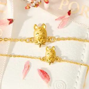 [뽀르띠] 순금 24K 1.875g 말띠 별 말 체인 돌팔찌