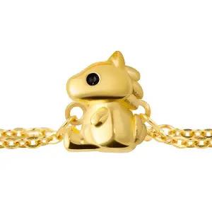 [뽀르띠] 순금 24K 3.75g 말띠 붉은말 체인 돌팔찌