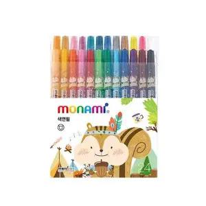 모나미 모니주 샤프식색연필 24색 블루 (12개입)