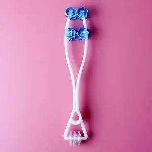 [셀러에이드]TBZ 하루10분 2단 페이스롤러-색상랜덤 피부마사지