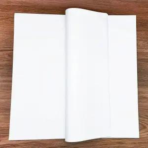 MLNSUNNY 혼합 미디어 아트용 아티스트 티백 50매 16.5 x16.5 화이트 대형 핸드메이드 종이 그림 콜라주