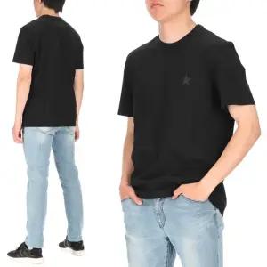 [골든구스] 스타 로고 GMP01220 P000593 90100 남성 반팔티셔츠