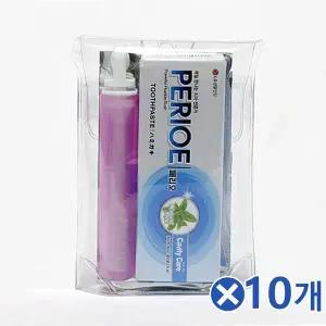 [골드스마일]TBZ 휴대용 여행용 칫솔 치약세트 소형x10개 상쾌한칫솔