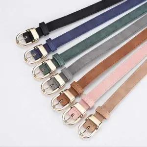 무광택 PBM229E2 가죽 데일리 벨트 여성 클래식 허리띠 원피스