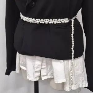 레이어드 QTC330Z1 인기 진주 여자벨트 악세서리 감성