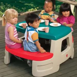 유아 테이블 스텝2 야외 식탁 베란다 마당놀이