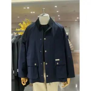 킨록바이킨록앤더슨 킨록 X 에든버러 네이비 울 본딩 카라배색 필드 자켓 LJU58