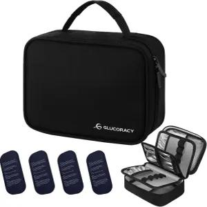 코라시 대형 인슐린 쿨러 여행용 케이스 펜 및 용품용 재사용 가능한 스 팩 4 * 160g이 포함된 약물 백