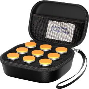 ProCase 9 슬롯 냉장고용 인슐린 바이알 홀더 짧은 표준 10ml U-100 병용 펩타이드 여행 보관 하드 캐리어