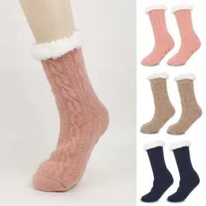 [하프클럽/]여자 두툼한 덤블 라이닝 피셔맨 논슬립 양말