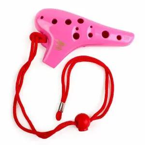 미니오카리나 핑크 오카리나 소프라노C 악기 뮤직