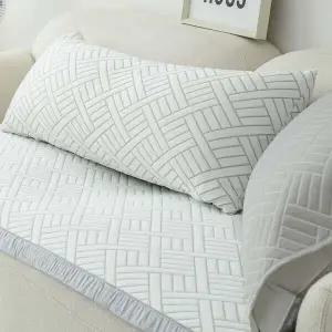 4인용 냉감 3중직 듀라론 소파 화이트 패드