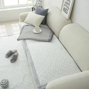 3중직 패드 소파 듀라론 3인용 냉감 화이트