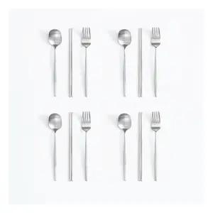 에라토 유아 어린이 식기 세트 누보 4인 국산 스텐 수저 포크 12p