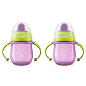 유미 유아컵 스파우트컵 자기주도 휴대용 220ml 퍼플