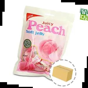 스낵 쥬시 피치 젤리 (24개입) 100g 1BOX
