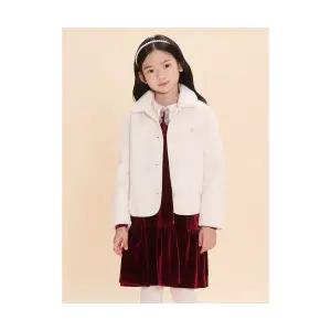 빈폴 키즈 BI493TG020 여아 퍼 코트 아이보리 946503