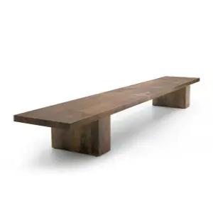 통나무 벤치 실외 방수 휴게실 매장 테라스 웨이팅 긴의자